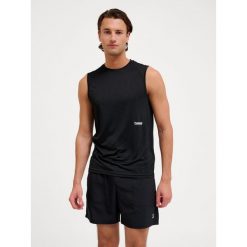 Tank top Hummel Pulse. Czarne koszulki sportowe męskie Hummel, bez wzorów, bez ramiączek, na fitness i siłownię. Za 147.00 zł.