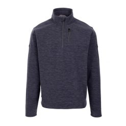 Męska Bluza Polarowa Farnworth AT100. Niebieskie bluzy sportowe męskie Trespass, na zimę, l, bez wzorów, z polaru, bez kaptura, trekkingowe. Za 108.99 zł.