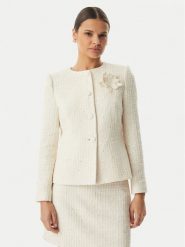 Rinascimento Marynarka CFC0128068003 Beżowy jasny Slim Fit. Brązowe marynarki i żakiety damskie Rinascimento, bez wzorów, z syntetyku, bez kołnierzyka, bez ramiączek. Za 869.99 zł.