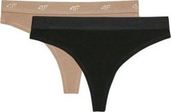 Majtki damskie stringi 4F F031 2-pak multikolor 4FWMM00UPTSF031 90S M. Bielizna sportowa damska 4F, m, bez wzorów. Za 37.49 zł.