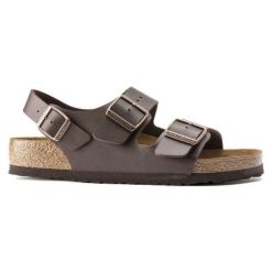 Sandały Męskie Birkenstock Milano Bs 0034701 Brązowe. Brązowe sandały męskie bez wzorów, z materiału, bez zapięcia. Za 706.85 zł.