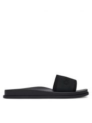Calvin Klein Klapki City Sandal Mule Webbing HW0HW02887 Czarny. Czarne klapki damskie Calvin Klein, bez wzorów, z materiału, bez obcasa, bez zapięcia. Za 369.99 zł.