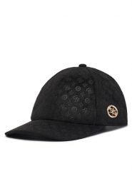 Guess Czapka z daszkiem AW5627 POL01 Czarny. Czarne czapki damskie Guess, z aplikacjami, z poliesteru. Za 194.99 zł.