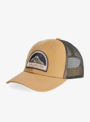 Czapka z daszkiem Fjallraven Badge Langtradarkeps. Brązowe czapki damskie Fjällräven, na lato, bez wzorów, z bawełny. Za 221.20 zł.