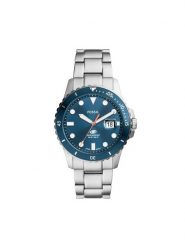 Fossil Zegarek Blue FS6050 Srebrny. Szare, analogowe zegarki męskie FOSSIL, bez wzorów, srebrne. Za 629.99 zł.