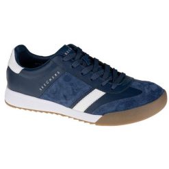 Buty sportowe Sneakersy męskie, Skechers Zinger Scobie. Niebieskie buty sportowe męskie Skechers, bez wzorów, bez zapięcia, trekkingowe. Za 259.99 zł.