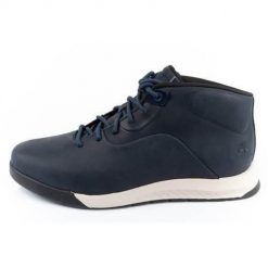 Buty trekkingowe męskie Timberland TB0A5MQW019. Niebieskie trekkingi męskie Timberland, z materiału, bez zapięcia. Za 645.00 zł.