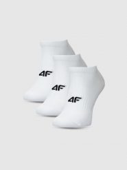 4F Skarpetki casual przed kostkę (3-pack) męskie - białe 39-42. Białe skarpety męskie 4F, bez wzorów, z bawełny. Za 44.99 zł.