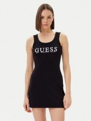 Guess Sukienka codzienna V5GK06 K8RT2 Czarny Slim Fit. Czarne sukienki damskie Guess, na co dzień, s, z aplikacjami, z wiskozy, bez kołnierzyka, bez ramiączek, proste. Za 149.99 zł.
