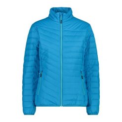Kurtka damska turystyczna CMP 31Z5366. Niebieskie kurtki sportowe damskie CMP, l, bez wzorów, z poliamidu, bez ramiączek, bez kaptura, trekkingowe, thinsulate. Za 249.99 zł.