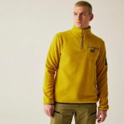 Affinity Męski polar narciarski. Żółte bluzy sportowe męskie Dare 2B, na zimę, m, bez wzorów, z polaru, bez kaptura, narciarskie. Za 89.99 zł.