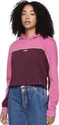 Bluza damska Fila Laagna różowo-bordowa FAW0907 43200 XL. Czerwone bluzy damskie Fila, xl, bez wzorów, bez ramiączek, bez kaptura. Za 232.98 zł.