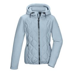 Kurtka polarowa damska Killtec KSW 108 WMN FLC JCKT. Niebieskie kurtki sportowe damskie KILLTEC, na zimę, uniwersalny, bez wzorów, z materiału, bez ramiączek, z kapturem, narciarskie. Za 399.99 zł.