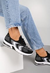Czarne Buty Sportowe Chrysano. Czarne obuwie sportowe damskie Renee, bez wzorów, bez zapięcia. Za 39.99 zł.