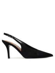 Guess Szpilki FLPPRI SUE05 Czarny. Czarne szpilki damskie Guess, z aplikacjami, ze skóry, bez obcasa, na szpilce, bez zapięcia. Za 639.99 zł.