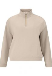 Bluza damska Q Sportswear Kelleyen. Brązowe bluzy damskie ENDURANCE Q, bez wzorów, z elastanu, eleganckie, bez ramiączek, bez kaptura. Za 253.50 zł.