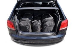 Torby Do Bagażnika Audi A3 2003-2013 3Szt Kjust. Czarne torby podróżne damskie KJUST, bez wzorów, z kauczuku. Za 986.00 zł.