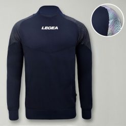 Kobieta Bieganie Kurtka Lekka z Kapturem Niebiesko-Niebieska. Niebieskie kurtki sportowe damskie Legea, xs, bez wzorów, z materiału, bez ramiączek, bez kaptura, do biegania. Za 128.00 zł.
