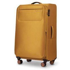 Walizka miękka duża TERN Wings 28" YELLOW. Żółte walizki damskie Wings, bez wzorów, z materiału, duże. Za 329.90 zł.