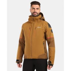Męska kurtka narciarska Kilpi TURNAU-M. Brązowe kurtki sportowe męskie Kilpi, m, bez wzorów, bez kaptura, narciarskie. Za 1,867.97 zł.