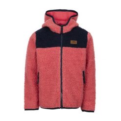 Trespass Lindenn- Polar unisex w kolorze truskawkowym. Niebieskie bluzy sportowe męskie Trespass, bez wzorów, z polaru, z kapturem, do jazdy konnej. Za 258.99 zł.