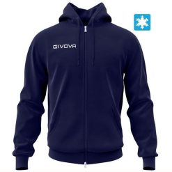 Bluza sportowa Givova King niebieska. Czarne bluzy damskie Givova, na lato, bez wzorów, z bawełny, sportowe, bez ramiączek, bez kaptura. Za 102.24 zł.