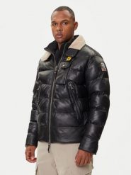 Parajumpers Kurtka skórzana Gian 25WMPMJKLE03 Czarny Regular Fit. Czarne kurtki męskie Parajumpers, m, bez wzorów, ze skóry, bez kaptura. Za 4,819.00 zł.