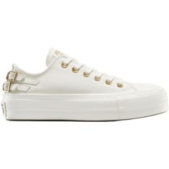 Adidasy Converse Chuck Taylor All Star Lift Platform, Dla obu płci. Białe obuwie sportowe damskie Converse, bez wzorów, bez zapięcia. Za 490.00 zł.