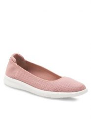 Clara Barson Baleriny Merle H20630-01 Różowy. Czerwone balerinki damskie Clara Barson, bez wzorów, z materiału, bez obcasa, bez zapięcia. Za 79.99 zł.