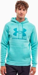 Bluza męska Under Armour Rival Fleece Logo HD morska 1379758 482 XL. Zielone bluzy męskie Under Armour, m, bez wzorów, bez ramiączek, bez kaptura. Za 360.06 zł.