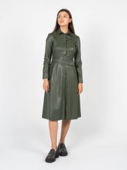 Liu Jo Sukienka | CF2025 E0791 | Kobieta | Khaki. Brązowe sukienki damskie Liu Jo, na co dzień, s, bez wzorów, z materiału, eleganckie, bez kołnierzyka, bez ramiączek, maxi, rozkloszowane. W wyprzedaży za 499.00 zł.
