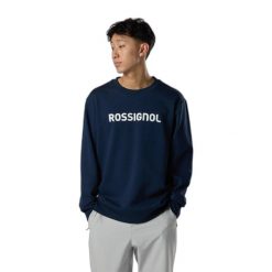 Sweatshirt Rossignol Prarion CN. Niebieskie bluzy męskie Rossignol, na zimę, bez wzorów, sportowe, bez ramiączek, bez kaptura. Za 398.00 zł.