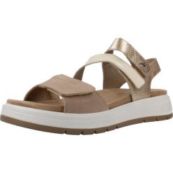 Sandały FLUCHOS F2165 Jasnobrązowy. Szare sandały damskie LUCHOS, bez wzorów, ze skóry, bez obcasa, bez zapięcia. Za 336.99 zł.
