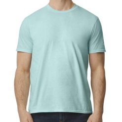 Koszulka Softstyle EZ Unisex Dla Dorosłych. Niebieskie bluzki damskie GILDAN, xl, bez wzorów, sportowe, bez kołnierzyka, bez ramiączek. Za 37.99 zł.