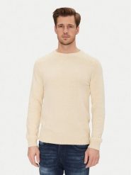 Blend Sweter 20717701 Beżowy Regular Fit. Brązowe swetry męskie Blend, m, bez wzorów, z bawełny, bez kołnierzyka, bez ramiączek. Za 129.99 zł.