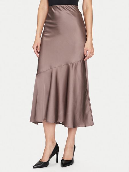 Guess Spódnica midi New Linda W4YD1B WF1T2 Brązowy Regular Fit. Brązowe spódnice damskie Guess, xl, z aplikacjami, z syntetyku, midi. Za 279.99 zł.