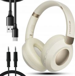 SŁUCHAWKI PRZEWODOWE NAUSZNE ENC BEŻOWE GAMINGOWE SPORTOWE MINI JACK 3.5mm. Brązowe słuchawki bezprzewodowe JG Smart. Za 149.99 zł.