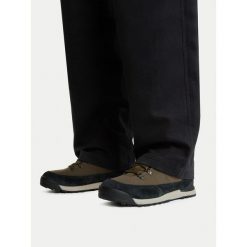 Trekkingi The North Face. Brązowe botki męskie The North Face, bez wzorów, sportowe, bez obcasa, bez zapięcia. Za 649.99 zł.