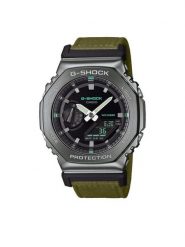 G-Shock Zegarek GM-2100CB -3AER Khaki. Brązowe, analogowe zegarki męskie G-Shock, bez wzorów, z materiału. Za 899.99 zł.