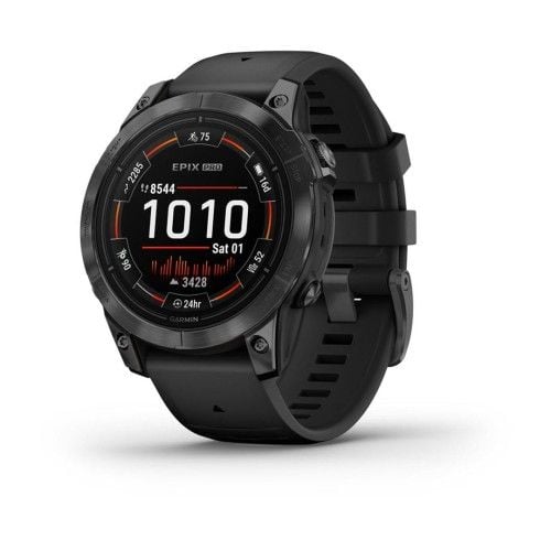 Zegarek sportowy Garmin EPIX PRO g2 47mm Slate Gray Black / Black Band. Czarne zegarki sportowe Garmin, bez wzorów. Za 2,953.99 zł.
