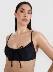Góra od bikini damska 4F 4FRSS25UBKTF099. Niebieskie stroje kąpielowe damskie 4F, l, bez wzorów, z elastanu. Za 79.99 zł.
