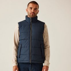 Kurtka puchowa bez rękawów Regatta Altoona Insulated. Niebieskie kurtki męskie Regatta, bez wzorów, z puchu, sportowe, bez kaptura. W wyprzedaży za 309.99 zł.