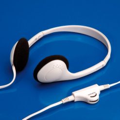 Słuchawki Value stereo z regulacją głośności, biały (15.99.1316). Białe słuchawki nauszne Value. Za 43.37 zł.