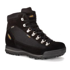 Buty trekkingowe damskie AKU Ultra Light Micro GTX wysokie. Szare obuwie trekkingowe damskie Aku, bez zapięcia. Za 564.99 zł.