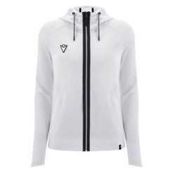 Bluza damska z kapturem Macron Kitilla 3D. Białe bluzy damskie Macron, bez wzorów, bez ramiączek, z kapturem. Za 388.50 zł.