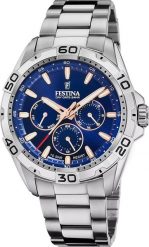 Zegarek Festina Zegarek męski Festina F20623-2 srebrny. Szare zegarki męskie Festina, bez wzorów, srebrne. Za 424.99 zł.