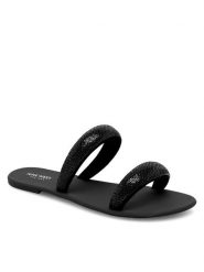 Nine West Klapki WFA2735-1 Czarny. Czarne klapki damskie Nine West, bez wzorów, z materiału, bez obcasa, bez zapięcia. Za 149.99 zł.
