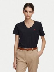 Beverly Hills Polo Club T-Shirt P-SS26W-TS516518 Granatowy Regular Fit. Niebieskie t-shirty damskie Beverly Hills Polo Club, xs, bez wzorów, z bawełny, bez kołnierzyka, bez ramiączek. Za 139.99 zł.
