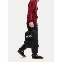 Plecak Vans. Czarne plecaki męskie Vans, bez wzorów, sportowe. Za 169.99 zł.