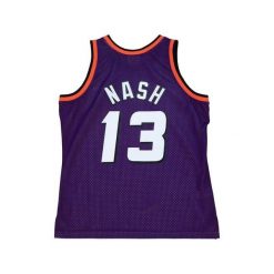 Koszulka NBA Phoenix Suns Steve Nash Swingman 1996/97. Fioletowe bluzki damskie Mitchell & Ness, bez wzorów, sportowe, bez kołnierzyka, bez ramiączek. Za 506.00 zł.